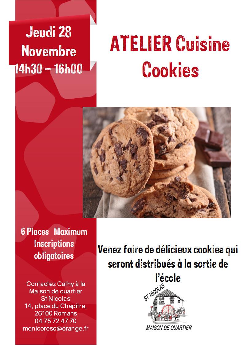 affiche Cookies 28 Novembre